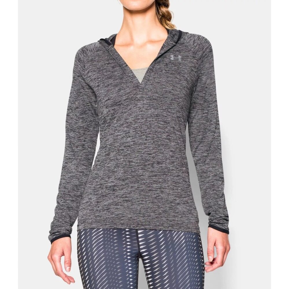 Under Armour Long Sleeve Pullover Hooded Shirt Large Sporty Athleisure Gym